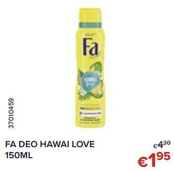 Euroshop Fa deo hawai love aanbieding