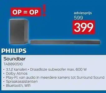 Philips soundbar tab890510