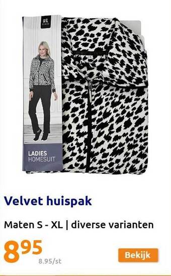 Action Velvet Huispak aanbieding