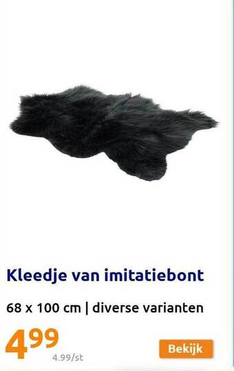 Action Kleedje Van Imitatiebont aanbieding