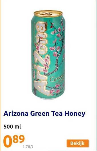 Action Arizona Green Tea Honey aanbieding