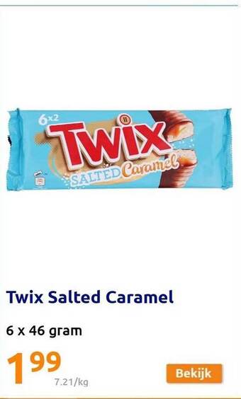 Action Twix Salted Caramel aanbieding