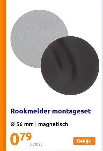 Action Rookmelder Montageset aanbieding