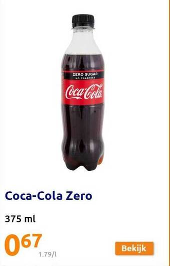 Action Coca Cola Zero aanbieding