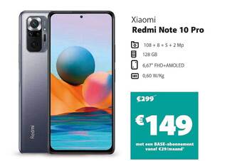 Base Xiaomi Redmi Note 10 Pro aanbieding