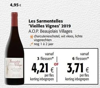 Les sarmentelles vieilles vignes 2019 a.o.p. beaujolais villages