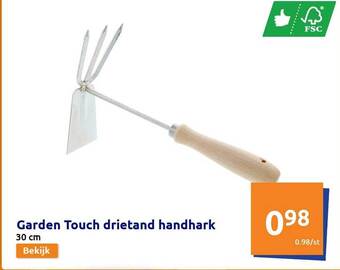 Garden Touch Drietand Handhark
