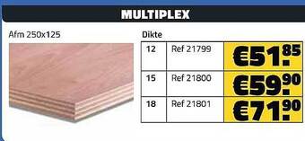 Bouwcenter Frans Vlaeminck Multiplex aanbieding