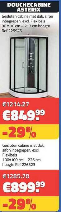 Douchecabine Asterix