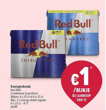 Delhaize Energiedrank aanbieding