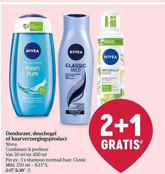 Delhaize Deodorant, Douchegel Of Haarverzorgingsproduct aanbieding