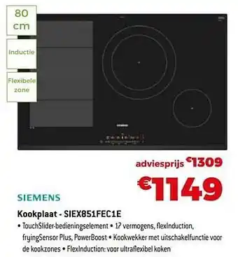 Exellent Siemens kookplaat - siex851fec1e aanbieding