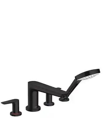 X2O Hansgrohe Talis 4-gats badrandkraan Matt Black aanbieding