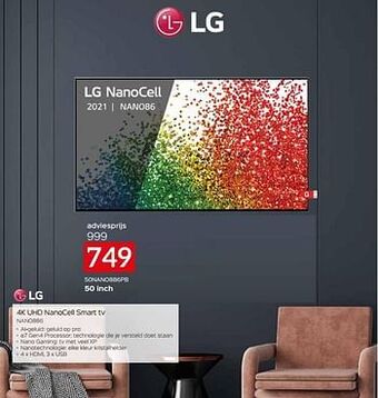 Selexion Lg 4k uhd nanocell smart tv 50nano886pb aanbieding
