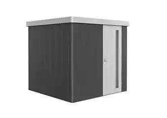 Brico Biohort berging Neo GR3 enkele deur donkergrijs/zilver 236x236cm aanbieding