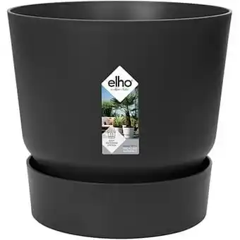 Brico Elho bloempot Greenville rond 47cm zwart aanbieding