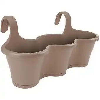 Brico Elho balkon bloempot ’Corsica Easy Hanger Trio’ taupe 53,5 cm aanbieding