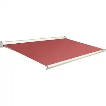 Brico Domasol zonnetent manueel ’Factor 10-C’ rood 550 x 250 cm aanbieding