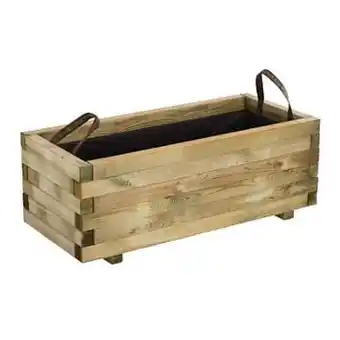 Brico Solid bloembak ‘Baroque’ bruin 90 x 40 cm aanbieding