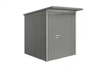 Brico Biohort berging AvantGarde A1 met enkele deur kwarts grijs 180x220cm aanbieding