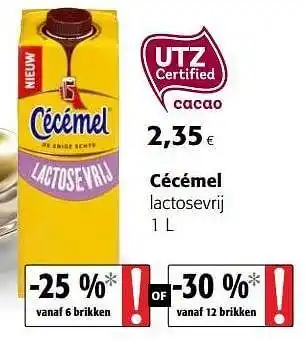Colruyt Cécémel lactosevrij 1 l aanbieding