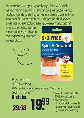 De Online Drogist Lucovitaal spier + gewricht warmtepleisters voor nek en schouders aanbieding