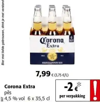Colruyt Corona extra pils 6 x 35,5 cl aanbieding