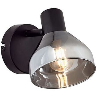 Leen Bakker Brilliant wandspot Reflekt - zwart - Leen Bakker aanbieding