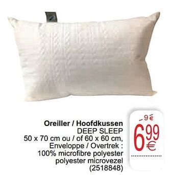 Cora Oreiller - hoofdkussen deep sleep aanbieding
