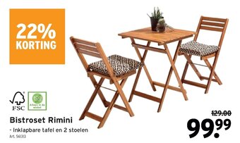 GAMMA Bistroset Rimini aanbieding