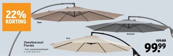 GAMMA Zweefparasol Florida aanbieding