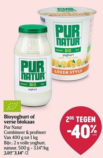 Delhaize Volle yoghurt natuur aanbieding