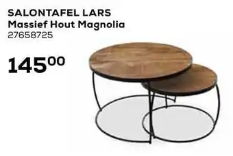 Salontafel lars massief hout magnolia 27658725