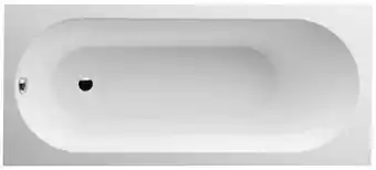 X2O Villeroy & Boch Oberon eenpersoons inbouwbad 180 x 80 cm quaryl glanzend wit aanbieding