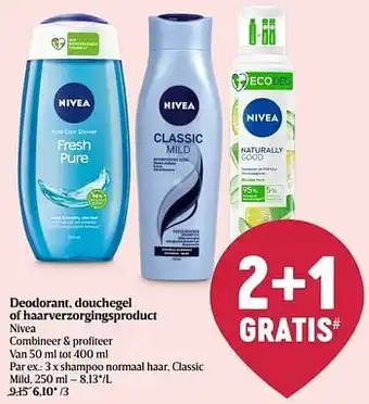 Delhaize Shampoo normaal haar classic mild aanbieding