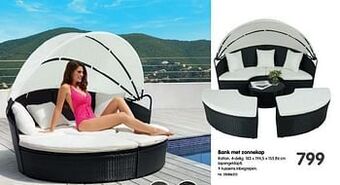 Fun Bank met zonnekap aanbieding