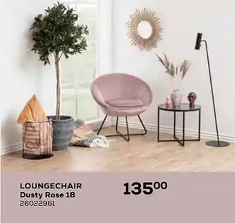 Loungechair dusty rose 18 26022961