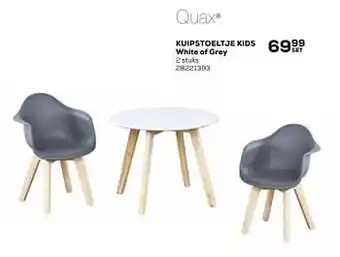 Kuipstoeltje kids white of grey 28221393