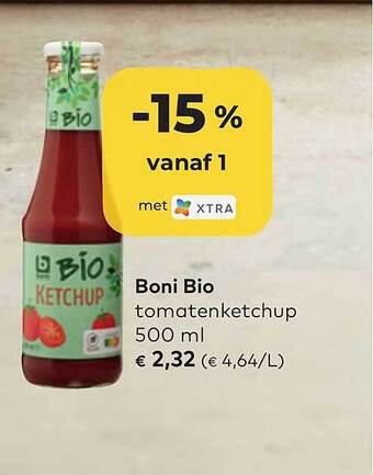 Bio Planet Boni Bio Tomatenketchup aanbieding