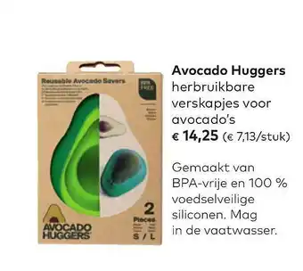 Bio Planet Avocado Huggers Herbruikbare Verskapjes Voor Avocado's aanbieding