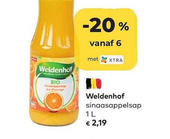 Bio Planet Weldenhof Sinaasappelsap aanbieding