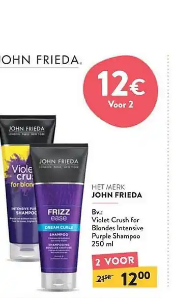 Di John Frieda Violet Crush For Blondes Intensive Purple Shampoo aanbieding