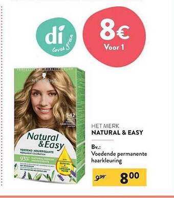 Di Natural & Easy Voedende Permanente Haarkleuring aanbieding