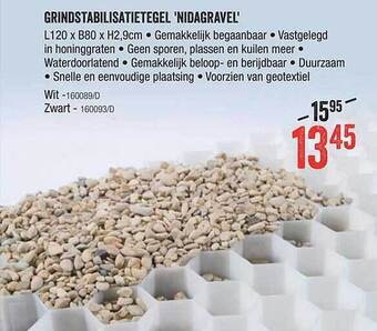 Grindstabilisatietegel 'nidagravel'