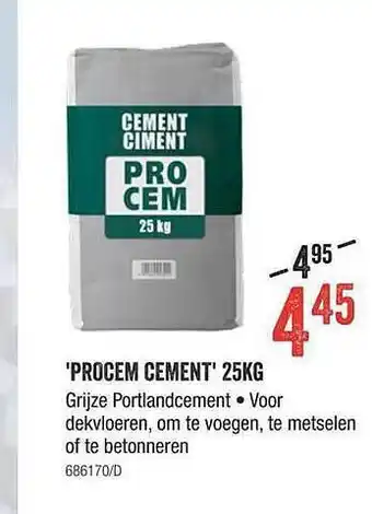 'procem Cement' 25kg