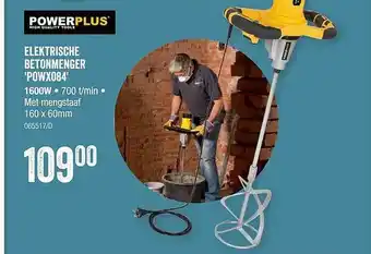 HandyHome Elektrische Betonmenger 'powx084' Powerplus aanbieding
