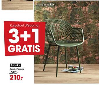 Kwantum Kuipstoel Webbing aanbieding