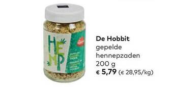 Bio Planet De Hobbit Gepelde Hennepzaden aanbieding