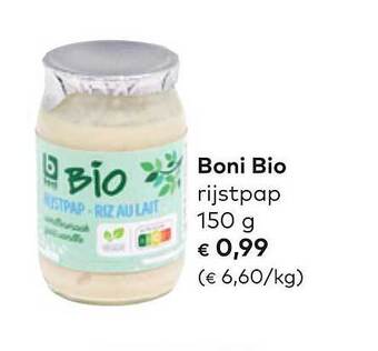 Bio Planet Boni Bio Rijstpap aanbieding