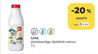 Bio Planet Lima Plantaardige Rijstdrink Natuur aanbieding